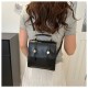 2024 spring and summer Student shoulder bag multi -function messenger bag new niche American retro buckle lady backpack