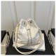 Summer large -capacity chain texture tubing bag female 2024 new fashionable shoulder bag solid color simple shoulder bag