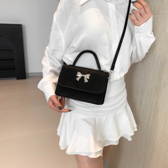 Summer new casual shoulder bag bow trend trendy fashion crossbody bag simple, beautiful personality versatile small bag