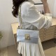 Simplicity small bag female 2024 summer new niche versatile small handbags fashion chain fashion chain shoulder mesengers bag