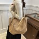 Leisure bag female 2024 new fashionable shoulder bag large -capacity tote bag autumn commute crossbody bag