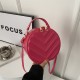 New fashion casual personality messenger bag Korean version shell diamonds simple small round bag foreign pure color retro handbag