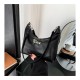 2024 Summer new ladies bags fashion versatile personality subtraction bag simple solid color niche design messenger bag