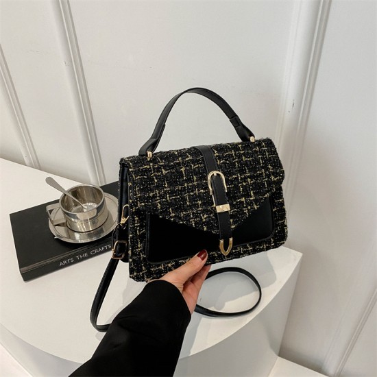 Handbag Women 2024 Early Autumn New Autumn New Motor Stroke Small Pubia Small Bag Fashion Little Fragrant Breeze Shoulder Cross -border Cross -border