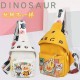 Children's cute summer canvas bags shoulder shoulder men and girls tide wrapped bag chest bag cartoon mini mobile phone bag