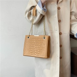 Cross -border texture Large -capacity messenger bag female 2024 new foreign gas fashion casual chain shoulder bag chain large bag