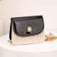 Switching grass editor mini bag female 2024 new trendy fashion woven bag shoulder mesenap -party inspiration