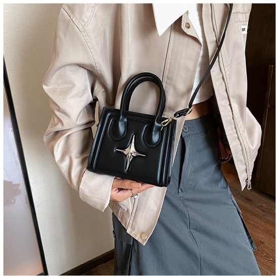 Simple texture Fashion women's bag 2024 new temperament ladies handicapped diligently bag casual pure color shoulder mesengers