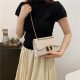 Fashion temperament versatile oblique cross -shoulder bag 2024 summer new niche square bag texture commute solid color women's bag