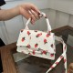 Fashion cute strawberry print small fresh messenger bag 2024 new shoulder bag trendy handbag cross -border