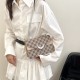 Korean version of the underarms 2024 new texture fashion letters printing handbag Personal shoulder mesengers small bag