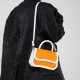 Retro handbag female 2024 new Korean version of the stitching contrasting color ins -shoulder messenger bag