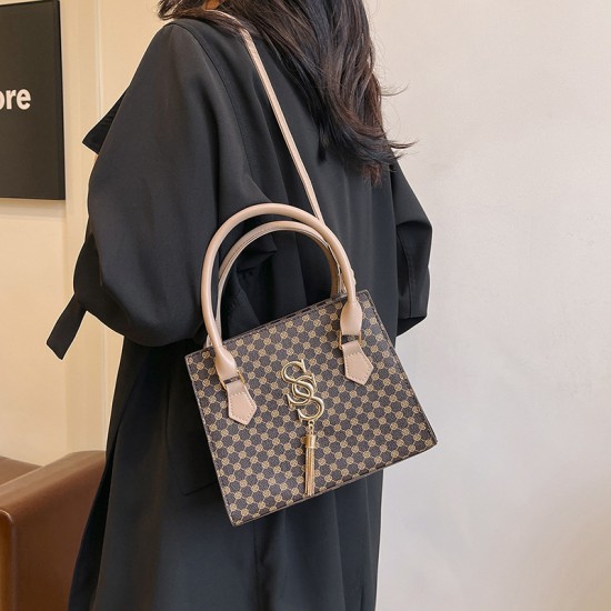 BAGS retro printed bag female 2024 new high -level sensor bag temperament women's bag Korean commute women's bag