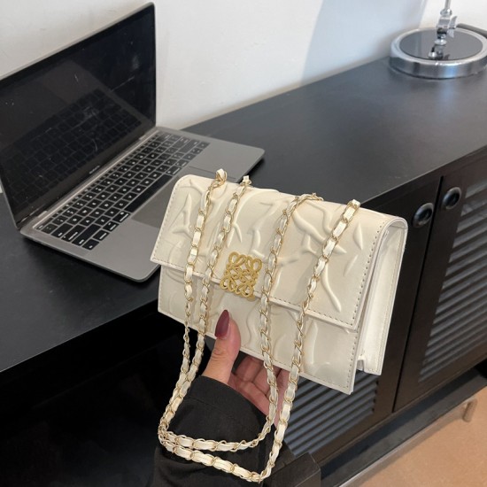 Simple casual shoulder shoulder small bag female 2024 new high -end quality chain female bag trendy fashion crossbody bag