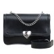 2024 Summer new fashion ladies shoulder bag design feel versatile chain bar crossbody bag casual love small square bag