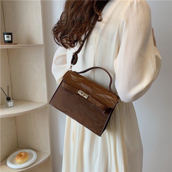 This year's popular casual lock 2024 new summer fashion minimalist design shoulder messenger ladies handbag