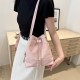 Summer large -capacity chain texture tubing bag female 2024 new fashionable shoulder bag solid color simple shoulder bag