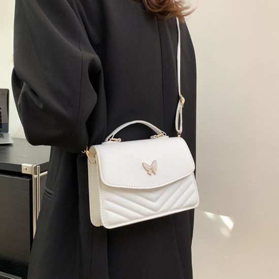 2024 new fashion small fresh sweet small bag popular solid solid color wild handbags