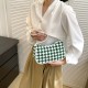 Korean version of the net red messenger bag popular plaid small bag women's bag 2024 new tide simple shoulder axillary bag