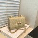 Texture grass editing fashion small square bag female 2024 summer new versatile lock buckle shoulder bag messenger chain bag