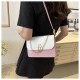 Fashion bag new 2024 foreign lady's trendy texture casual simple shoulder bag contrasting color crossbag chain bag