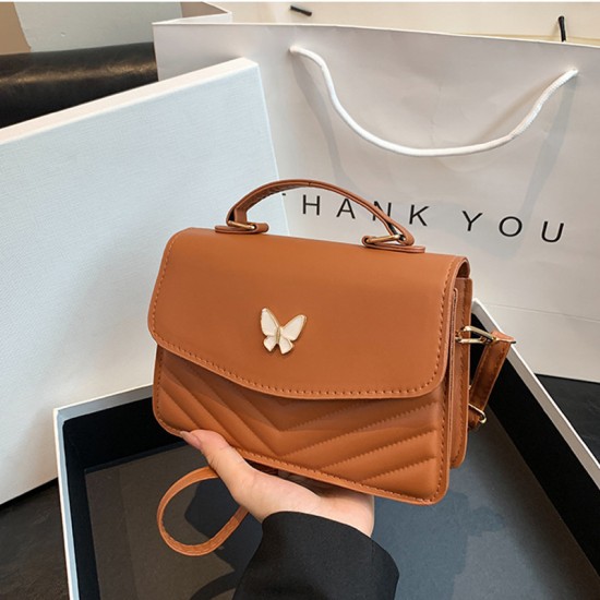 Advanced sensing bag female 2024 new fashion popular solid color versatile handbags bag shoulder mesengers bag small square bag