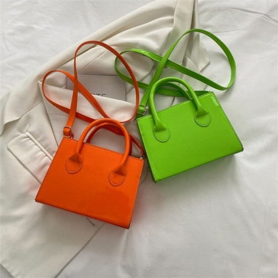 2024 spring and summer new messenger bag candy color handbags small square bag minimalist bag women's casual shoulder bag