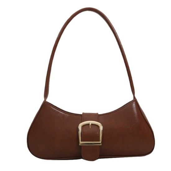 Advanced retro armpit bag female 2024 new trendy fashion, simple shoulder bag daily versatile commuting square bag