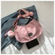 Customer bag female 2023 new tide cute large -capacity saddle bag fashion sweet pink canvas dumpling bag