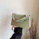 Retro Yangshi Shoulder Bag 2024 New Women's Korean Pure Color Fashion Simple Body Fang Bags Bag Women's Bag