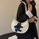 Cartoon Cat Girl Velvet Crossbody Bag Cute Soft Girl Bag Female Simple and Permanent Leisure Dumpling Bag Foreign Trade