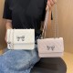 Bag female 2024 new fashion diamond square bag simple versatile messenger bag high -level niche chain bag