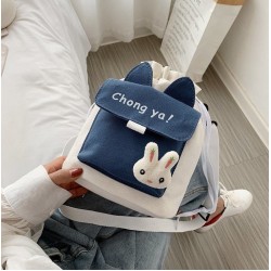 Niche Korean version of cute canvas Bausson line retro literary female student crossbody bag new fashion versatile leisure bag