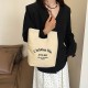 2024 Summer new canvas handbag Student leisure class commuting bags out of literary and artistic simple bucket bag