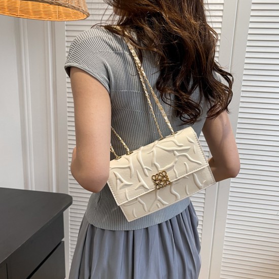 Simple casual shoulder shoulder small bag female 2024 new high -end quality chain female bag trendy fashion crossbody bag