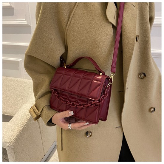 2024 new fashion trend retro handbags, small square bag chain bag, shoulder mesengers, cross -border women's bag