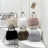 2024 autumn and winter new fluffy handbags, fashionable texture, Mao Mao Xiaobu niche ladies messenger bag