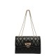 New texture simple 2024 summer pure color embroidery line diamond chain fashion lock crossbody shoulder shoulder small square women's bag