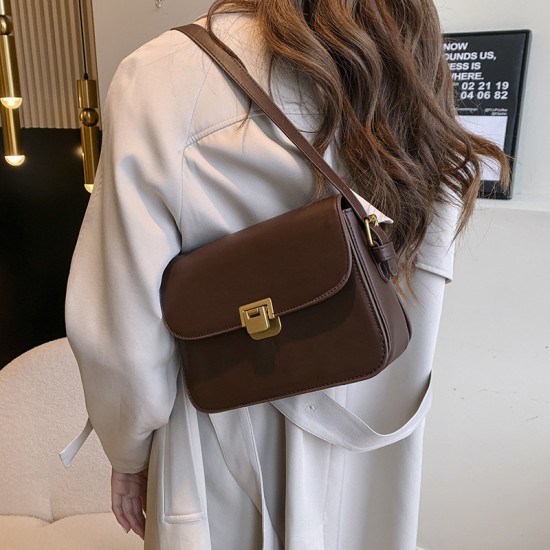 Temperament wild women's bag female 2024 new trendy fashion, simple messenger bag, retro -shoulder shoulder small bag