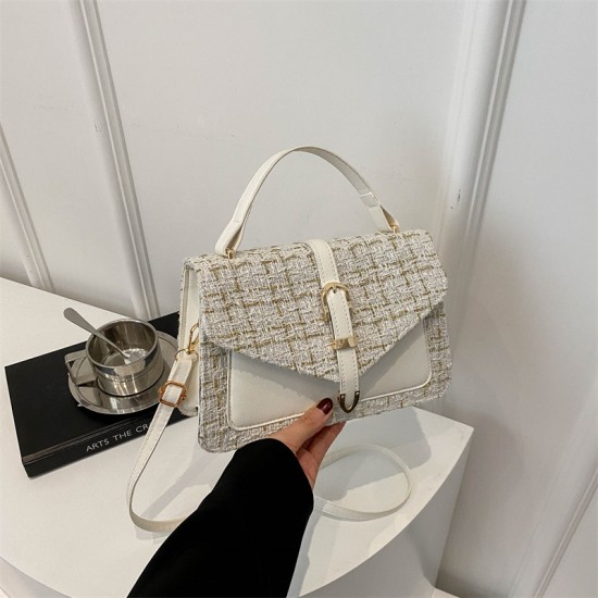 Handbag Women 2024 Early Autumn New Autumn New Motor Stroke Small Pubia Small Bag Fashion Little Fragrant Breeze Shoulder Cross -border Cross -border