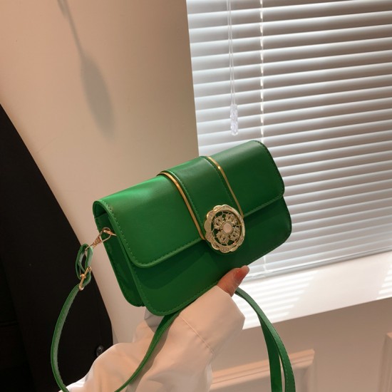 This year's popular new ladies commute small bag 2024 Summer foreign pure color simple shoulder messenger small bag