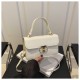 Niche design handbag female 2024 new trend simple small square bag high -level sense of fashionable shoulder mesengers