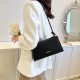 Cross -border solid color versatile small square bag female new fashion high -level sensor choppy shoulder bag trendy foreign gas oblique crossbag tide