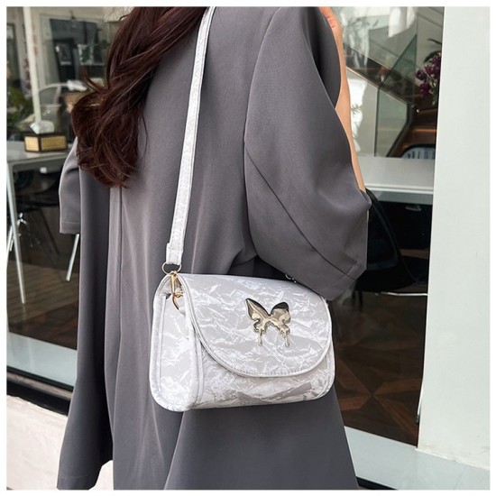 Summer new personality popular women's shoulder bag casual, beautiful butterfly commute crossbody bag trendy wild bag