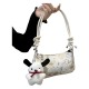 Bag female 2024 Summer new fashion butterfly printing underarms Bags niche design Casual wild crossbody bag