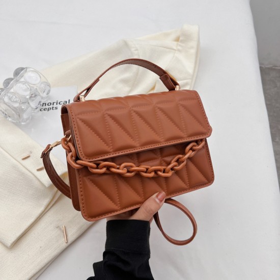 Aesthetic Western Simple Small Bag 2024 New Fashion Pure Color Women's Trend Shoulder Cross -Body Bag Cross -border Women's Bags