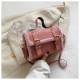 Bag female 2024 autumn and winter new Korean version of fashion retro plush small square bag handbags handbag sheets mesengers wrapped women's bag