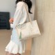 New Chinese national style retro bag female 2024 new tide large capacity jet shoulder bag fashion minimalist tote bag