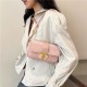 Lingge embroidery line Western gas chain bag female 2024 new trendy fashionable shoulder bag personalized lock shoulder bag