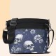 Cross -border foreign trade new women's bag European and American fashion Gothic skull printed shoulder mesengers simple trend women's bag